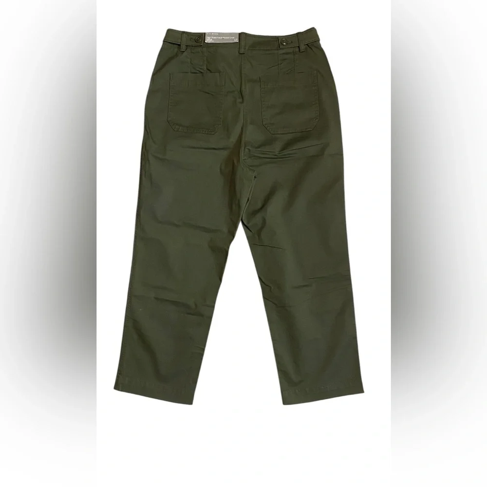 TALBOTS High waisted patch pocket Cropped Pants Size 12 NWT! - Picture 6 of 7